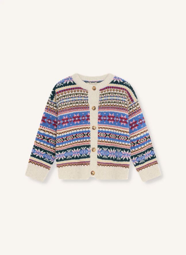 Gilet Caia Jacquard Fibres Recyclées | Bleu