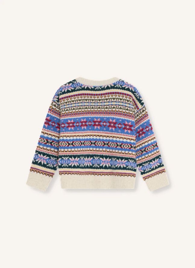 Gilet Caia Jacquard Fibres Recyclées | Bleu