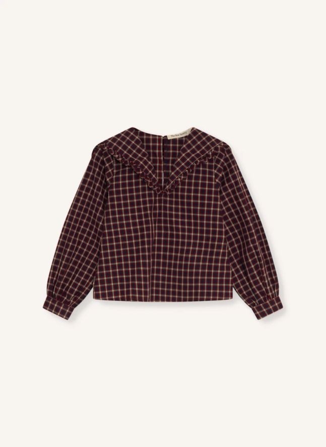 Blouse Orbit Carreaux | Bordeaux
