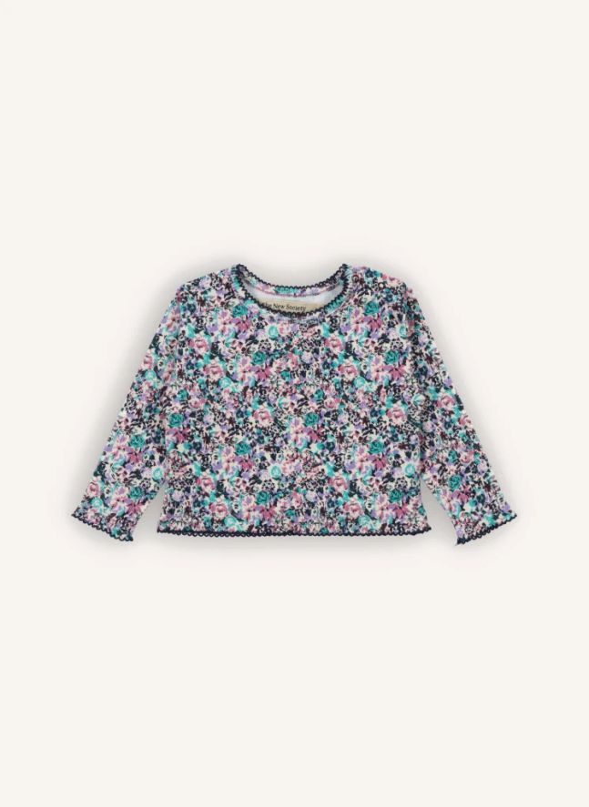 T-shirt The New Society Fleuri Bébé | Rose