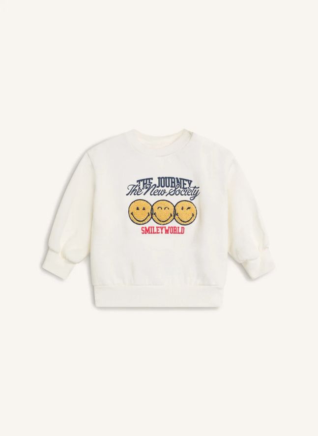 Sweat Smiley Bébé | Blanc