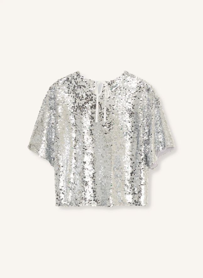Blouse Muse Sequin | Argenté