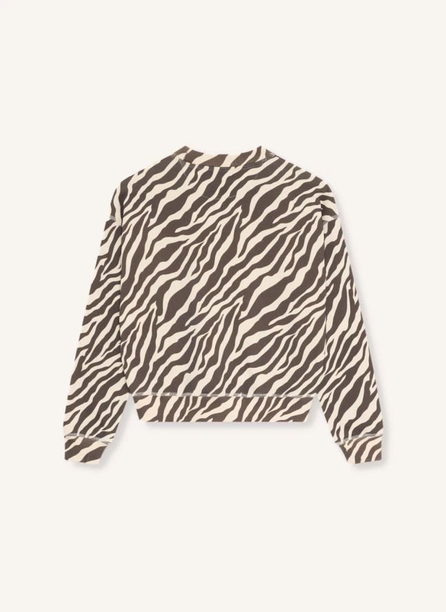 Sweat Logo Zèbre Coton | Noir