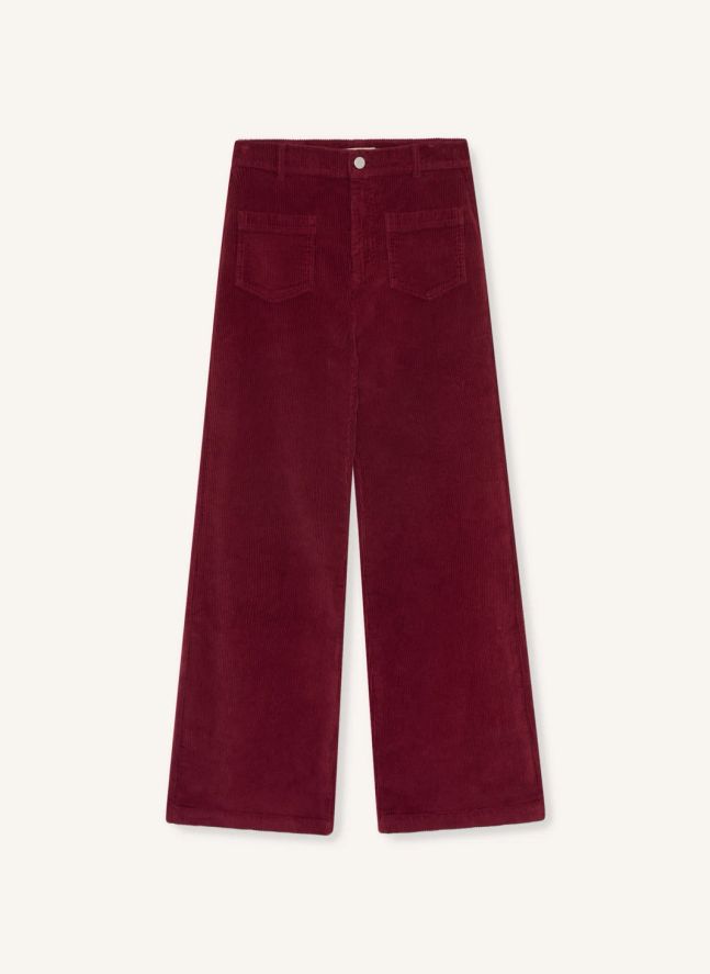Pantalon Ines Coton | Rouge