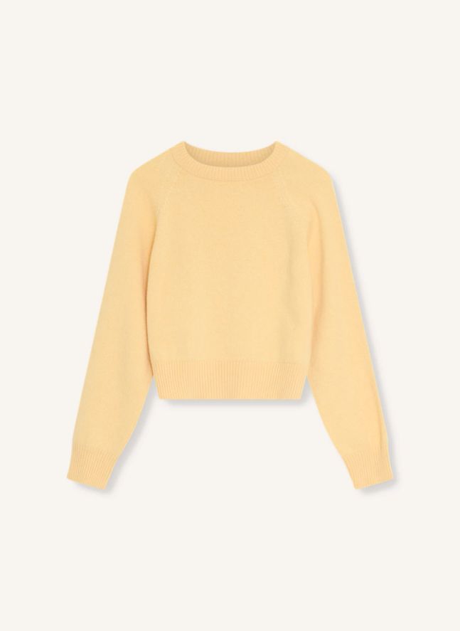 Pull Cachemire et Mérinos | Jaune