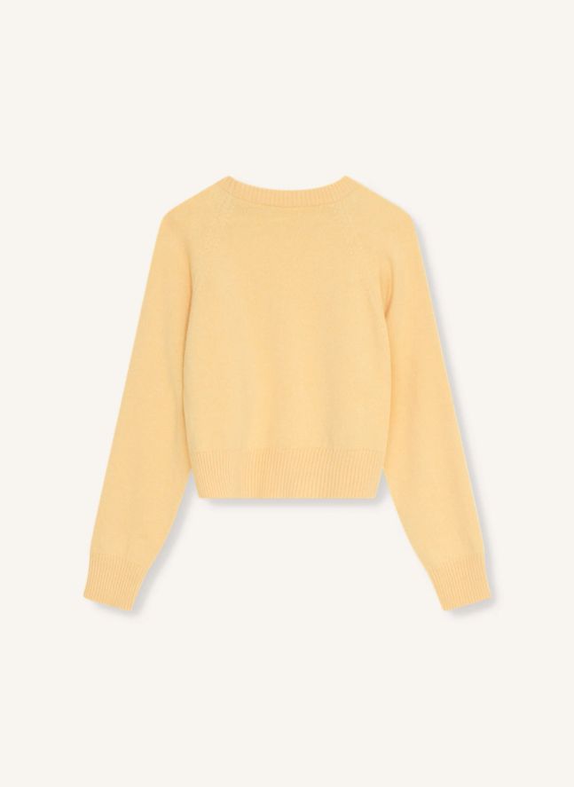 Pull Cachemire et Mérinos | Jaune
