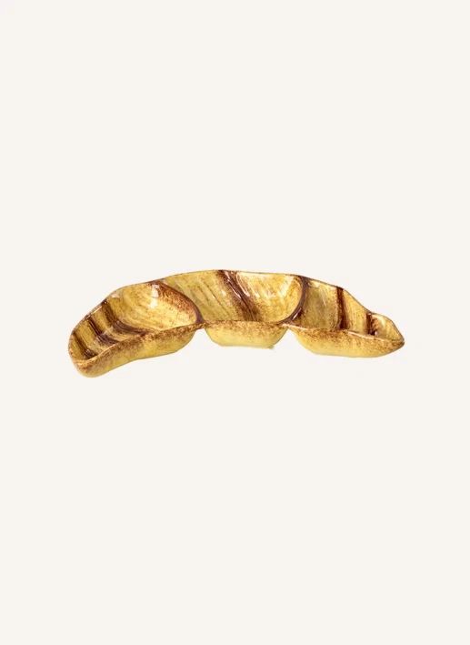 Plat de Service Croissant | Beige
