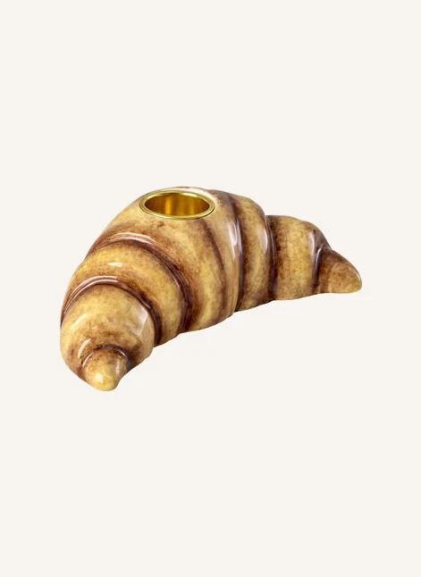 Bougeoir en Céramique Croissant | Beige- Image produit n°2