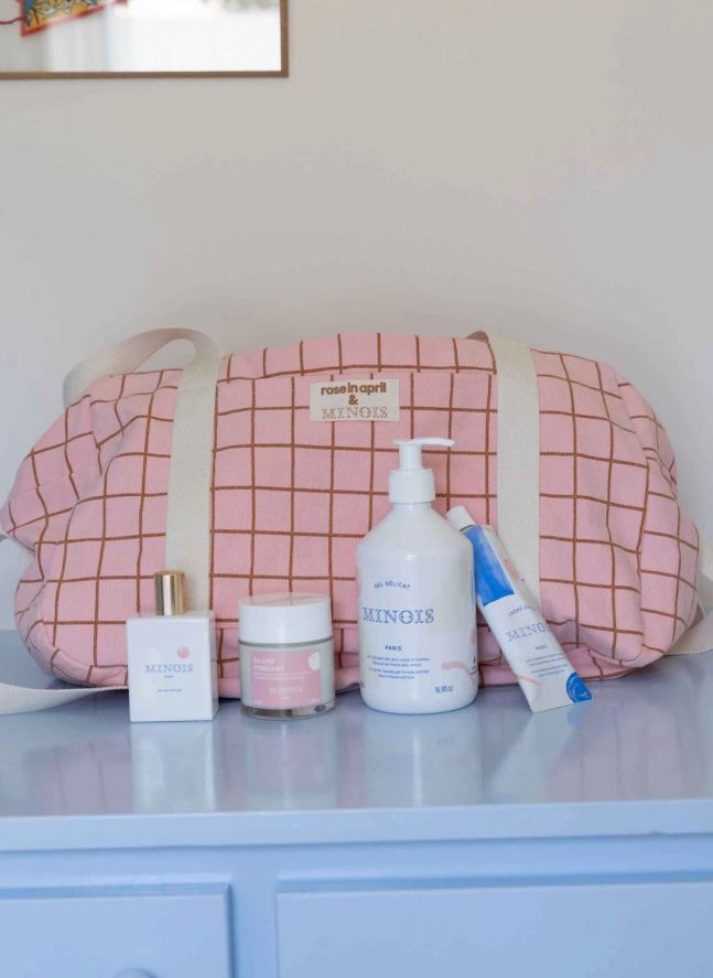 Mama Bag set, Minois x Rose en abril 