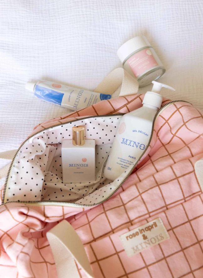 Mama Bag set, Minois x Rose en abril 