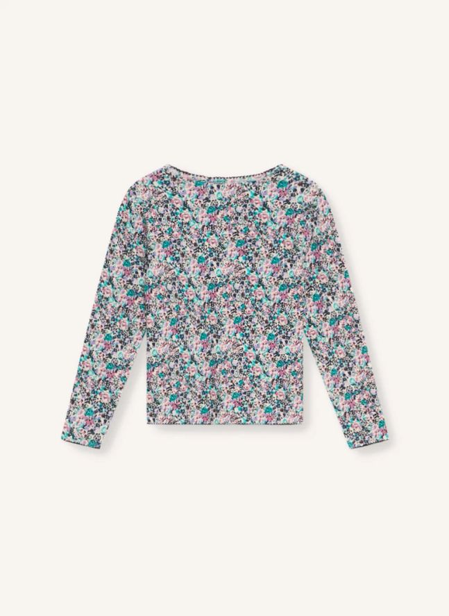 T-shirt The New Society Fleuri | Rose