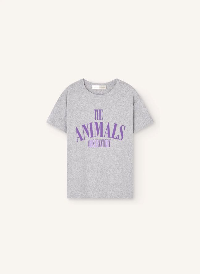 T-shirt Pupfish The Animals Observatory Coton Bio | Gris chiné