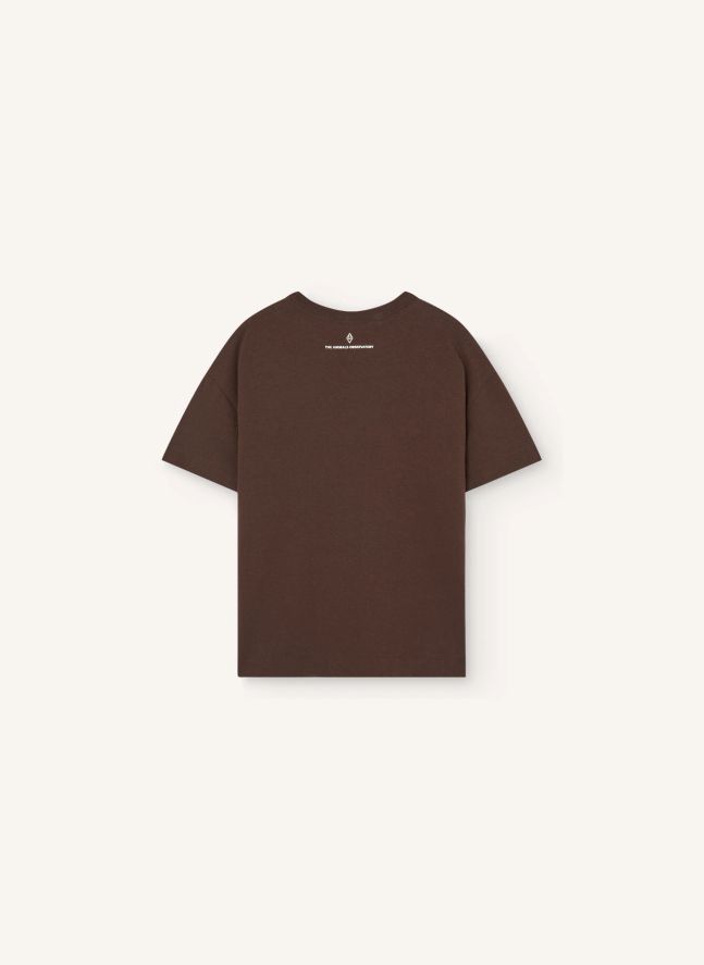 T-shirt Dunker The Animals Observatory Coton Bio | Marron