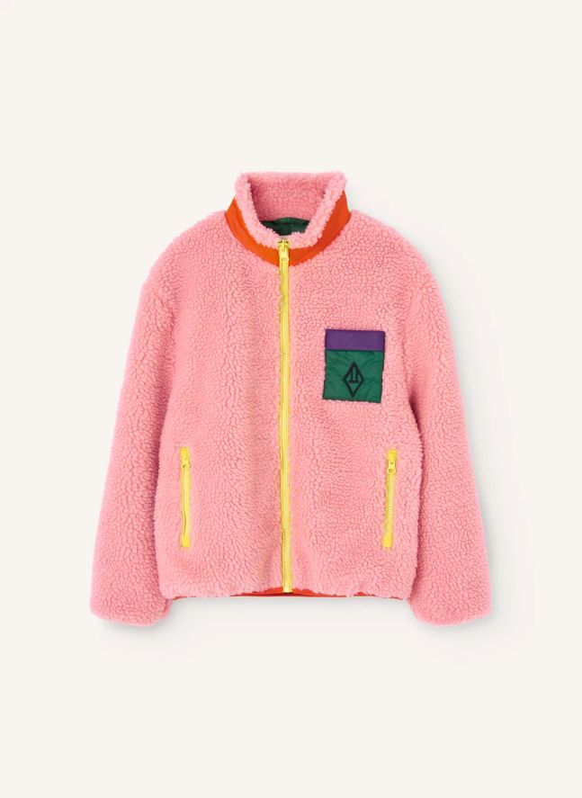 Veste Façon Sherpa Shrew | Rose