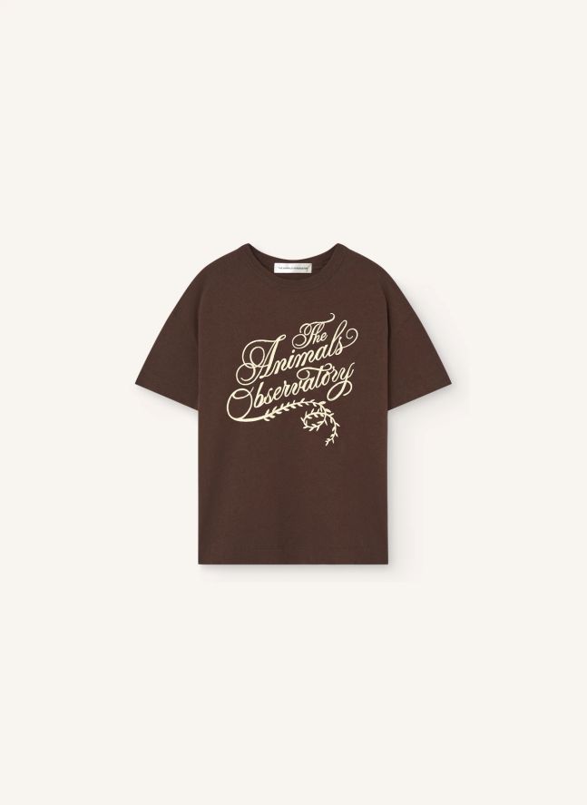 T-shirt Dunker The Animals Observatory Coton Bio | Marron