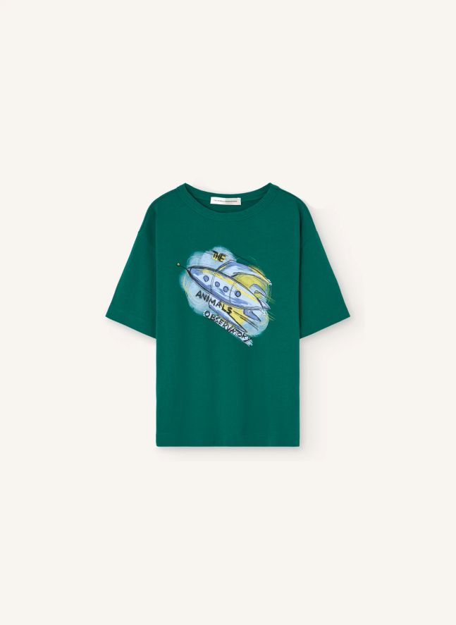 T-shirt Collie Fusée Coton Bio | Vert