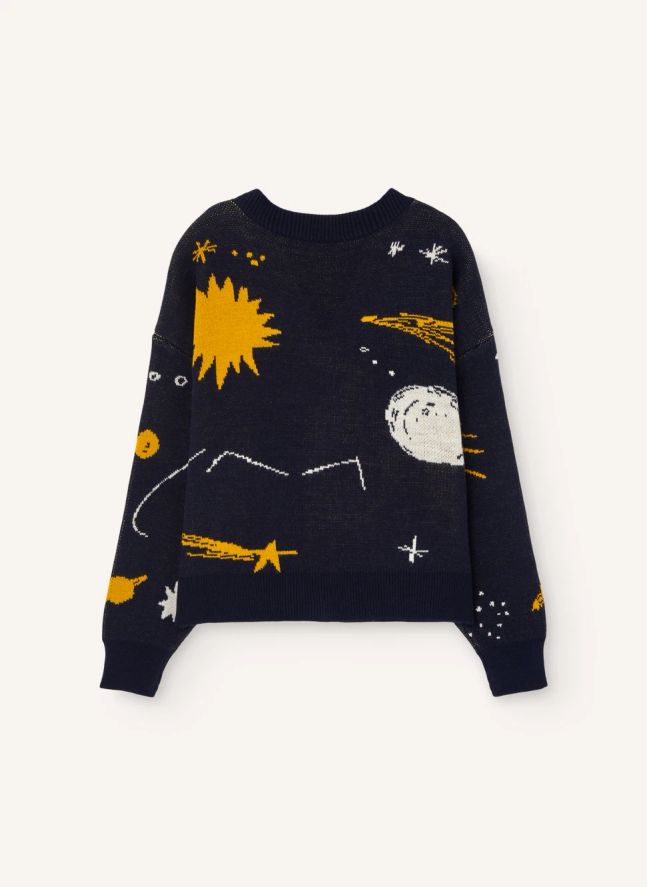 Cardigan Racoon Etoiles | Bleu marine