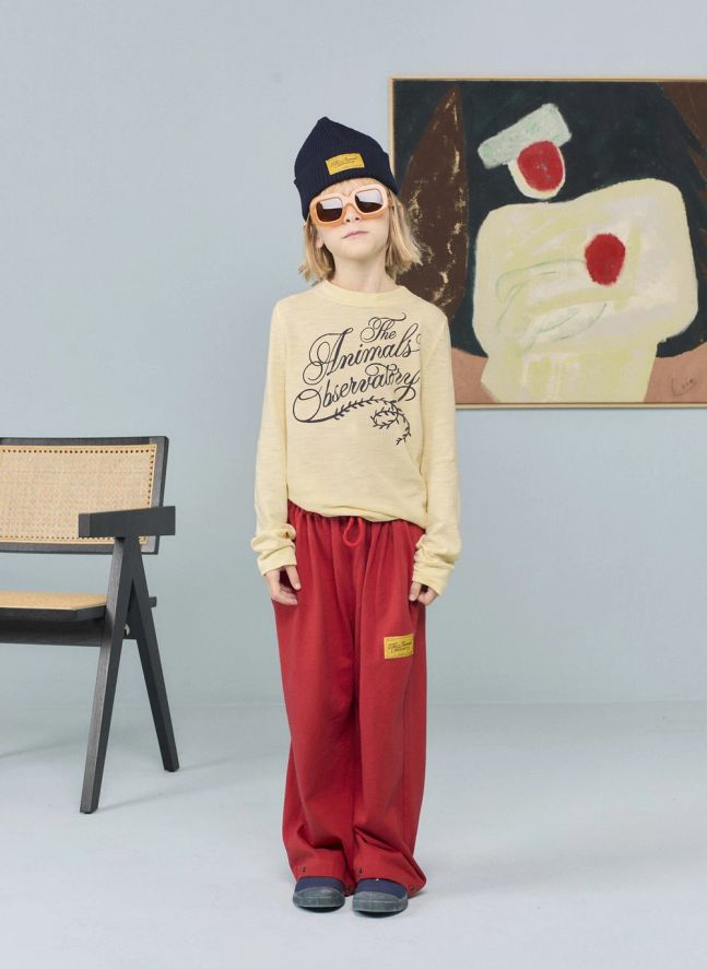 Jogger Stag Coton Bio | Rouge