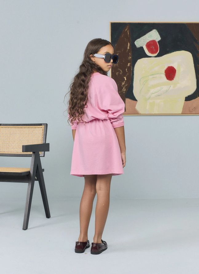 Robe Basset Coton Bio | Rose