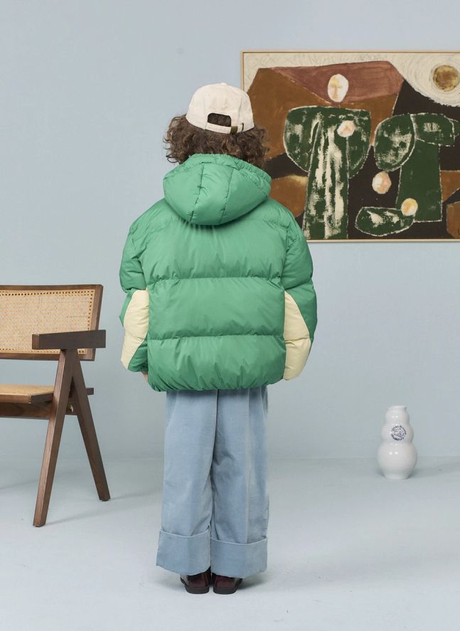 Doudoune Roadrunner Colorblock Fibres Recyclées | Vert