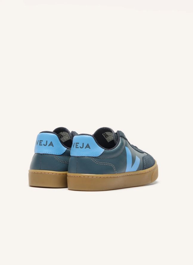 Baskets Lacets Elastiqués Small Volley Cuir O.T | Bleu