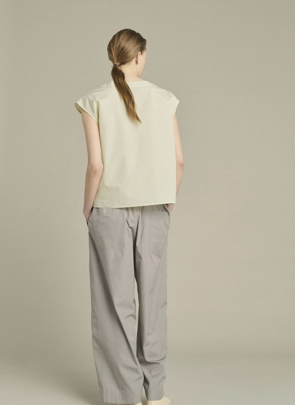 Blouse Lorena Coton | Vert pâle- Image produit n°6