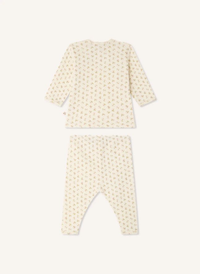 Ensemble Timao Cerises Coton Bio | Ecru