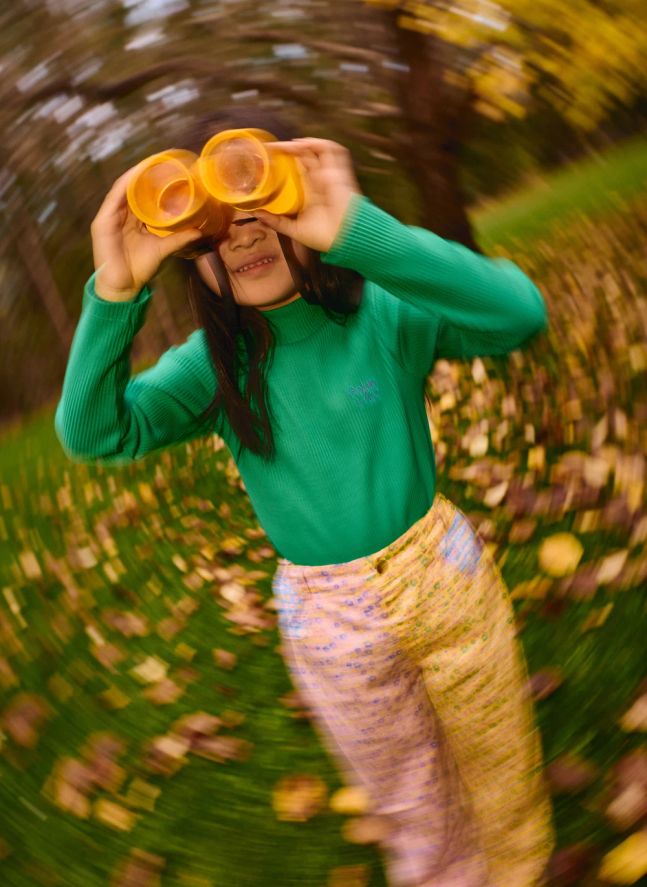 Pantalon Posy Fleuri | Jaune