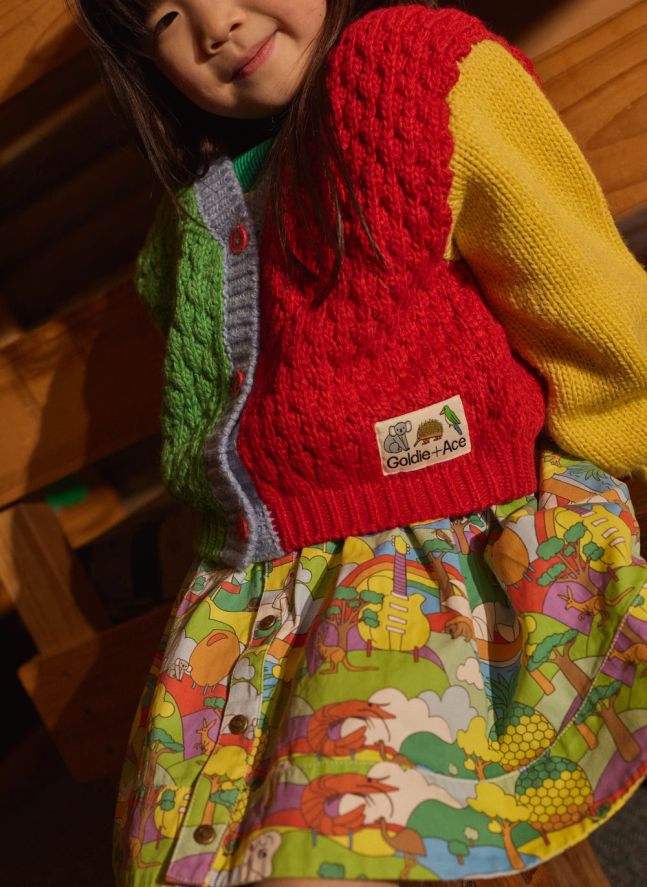 Cardigan Colorblock | Rouge