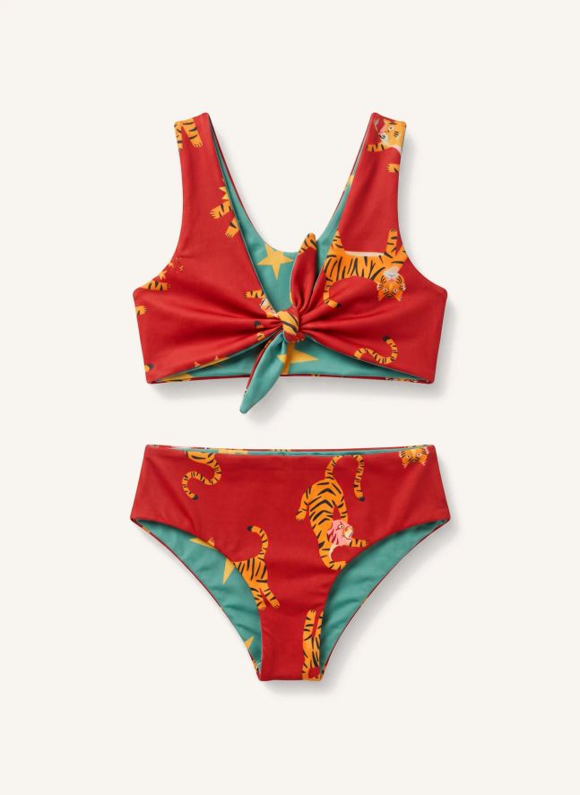 Maillot de Bain Knot Tigres | Vert