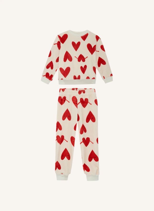 Pyjama Cœurs | Crème