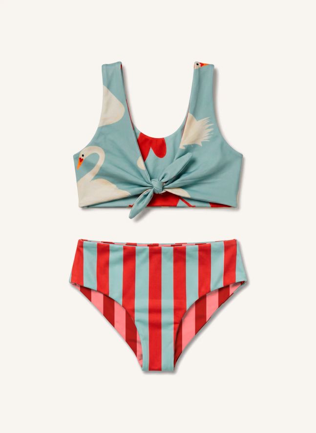 Bañador Knot Corazones | Azul