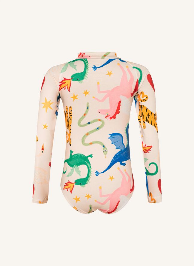 Maillot de Bain Manches Longues Imagination | Crème
