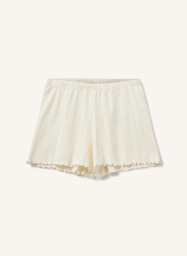 Short Pointelle Elisy | Ivoire