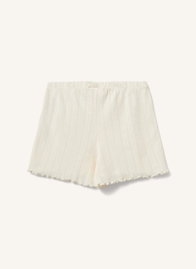 Short Pointelle Elisy | Ivoire