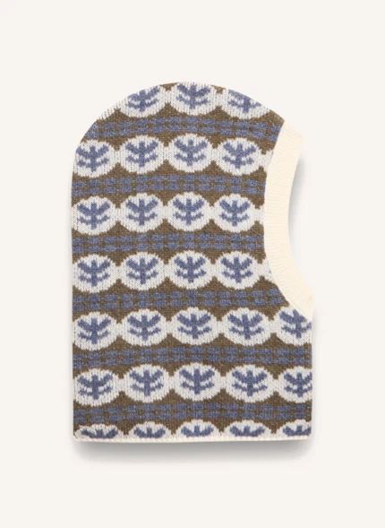 Cagoule Julieta Laine Merinos | Bleu- Image produit n°0