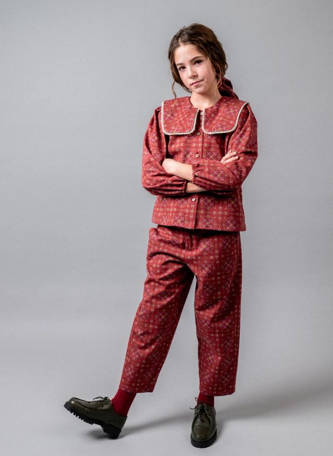 Pantalon Ribera Coton Bio | Bordeaux