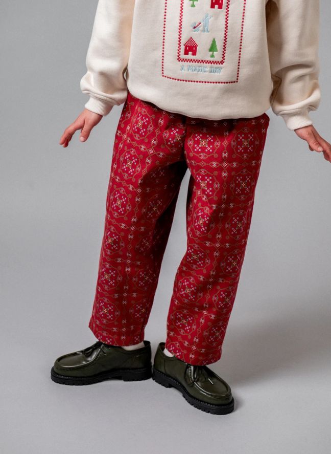 Pantalon Ribera Coton Bio | Bordeaux