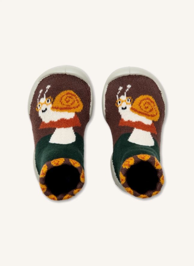 Chaussons Escargot | Marron