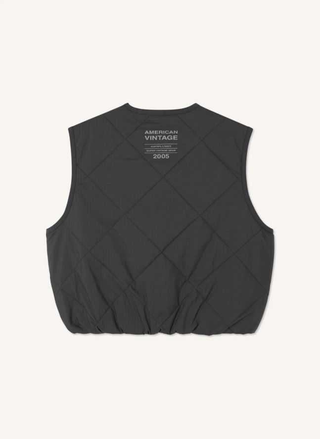 Veste Sans Manches Yupibam Fibres Recyclées | Gris anthracite