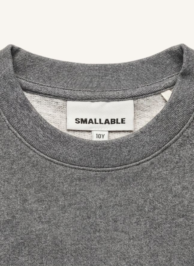 Sweat Kensington Coton Bio | Gris chiné