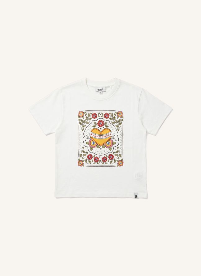T-shirt Luna Wild at Heart | Blanc cassé