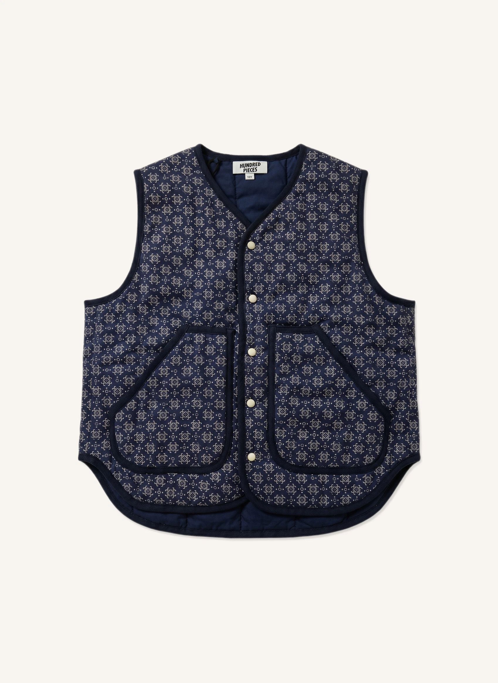 Veste Sans Manches Maria Bandana | Bleu indigo- Image produit n°0