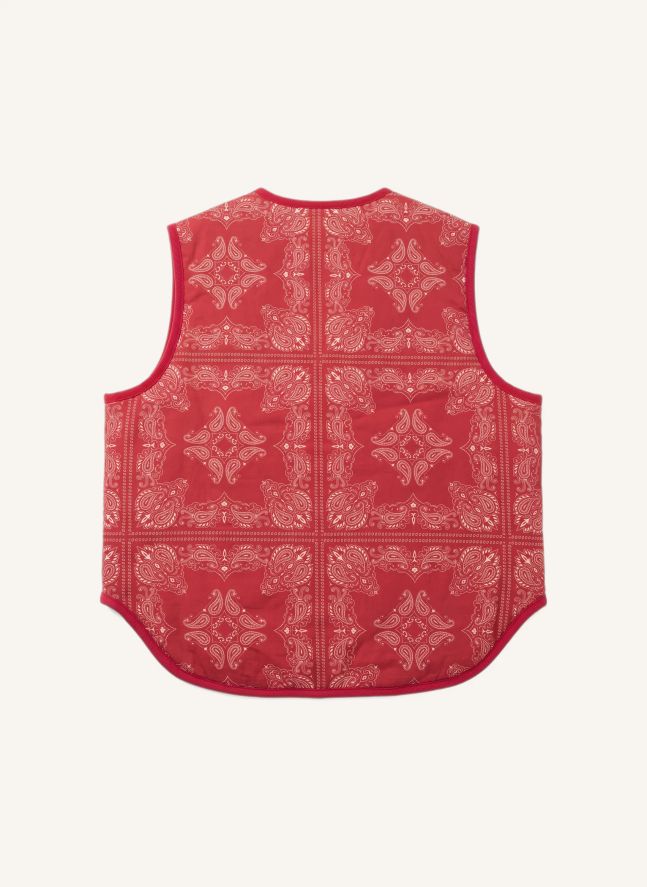 Veste Sans Manches Maria Bandana | Rouge foncé