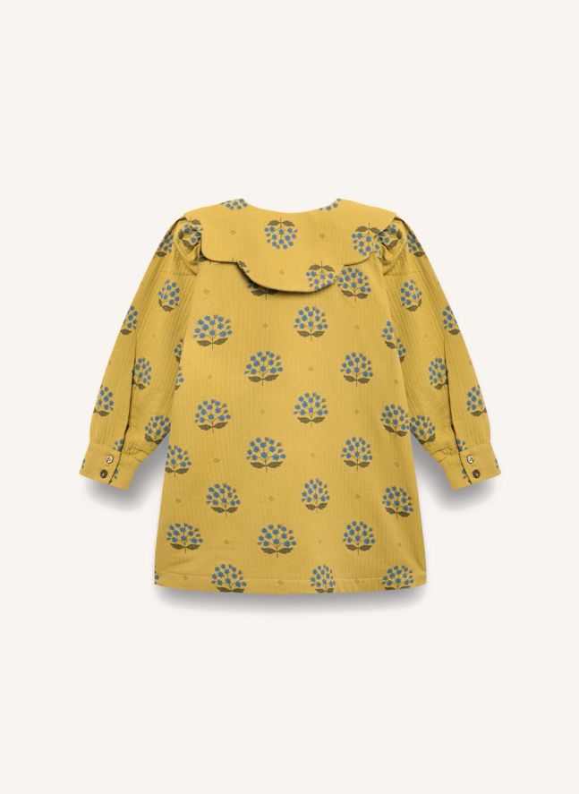 Robe Arboleda Fleurs Coton Bio | Jaune