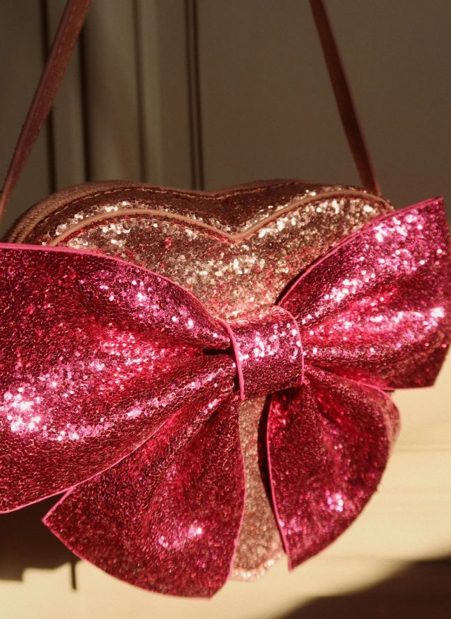 Sac Sequins Tut Nœud | Rose
