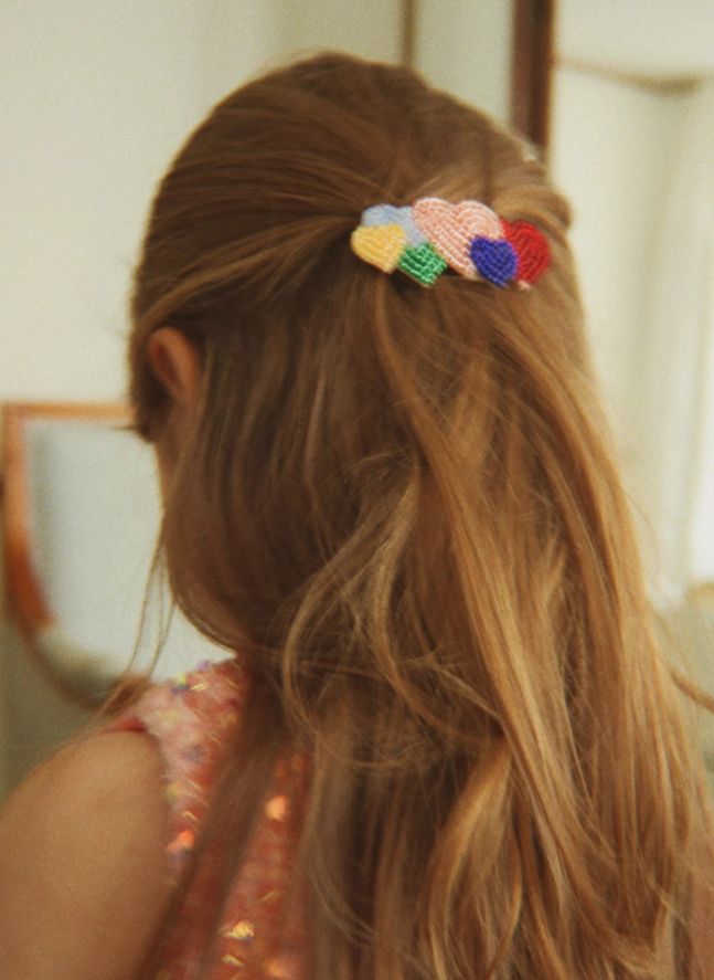Barrette Cœurs | Rouge