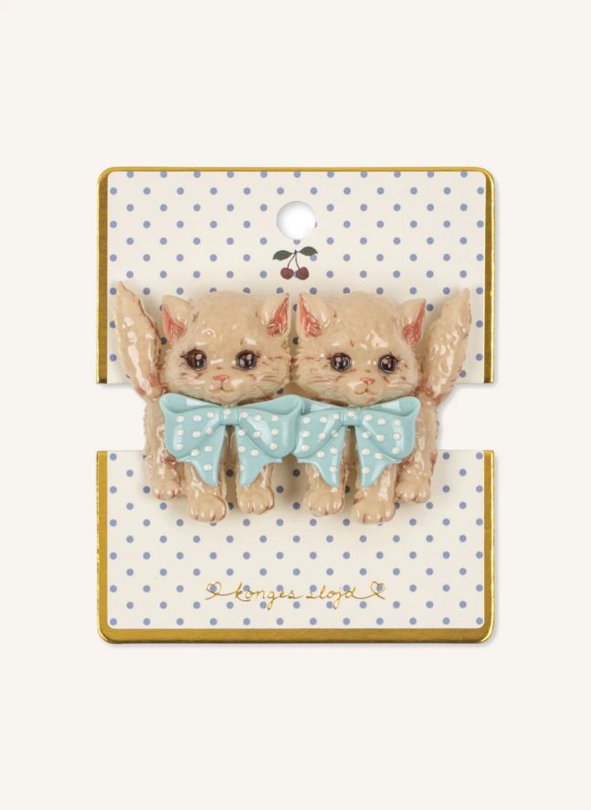 Barrette Chats | Beige