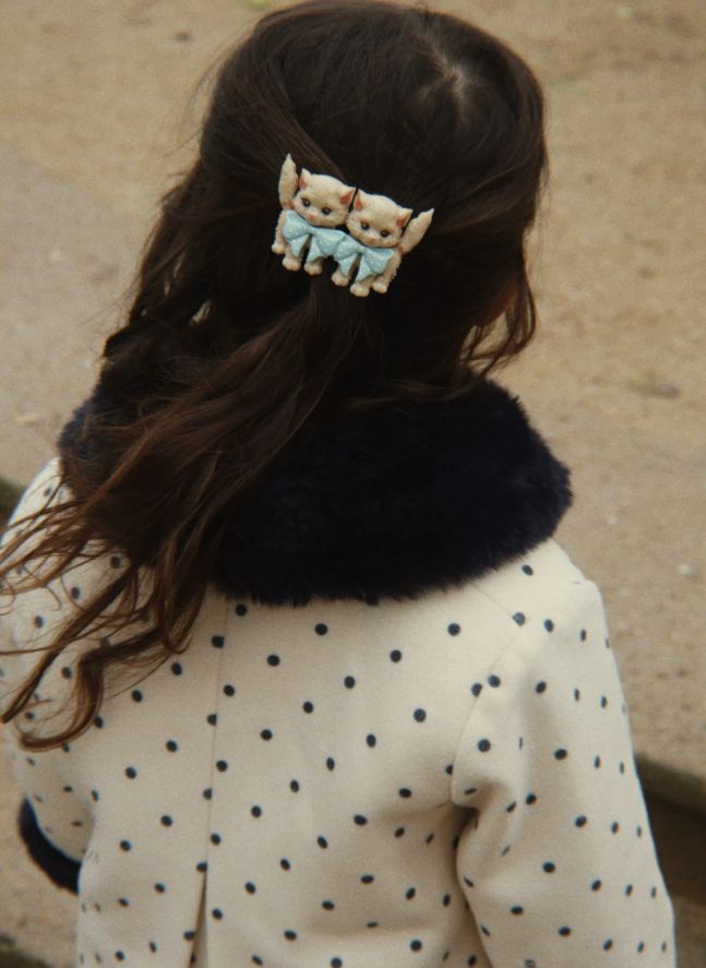 Barrette Chats | Beige