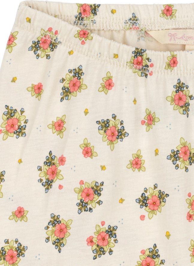 Pyjama Pio Fleuri Coton Bio | Ecru
